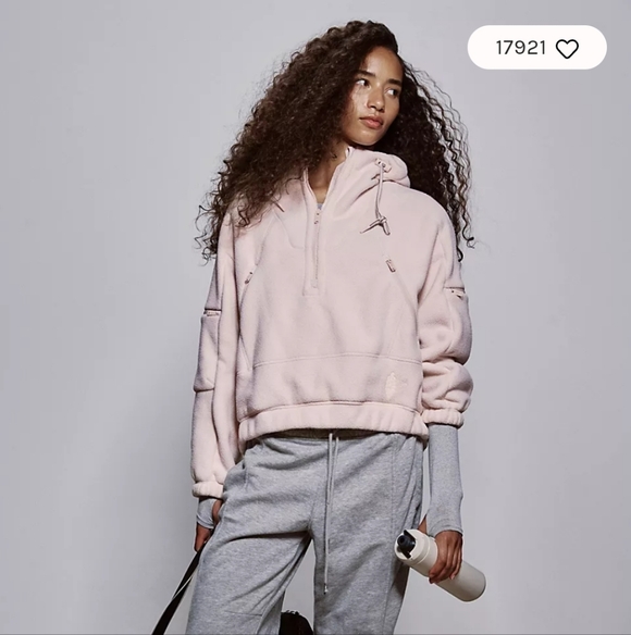 FP Movement Free People Wild and Free Pullover size L color is Cashmere / Cream - Picture 5 of 17